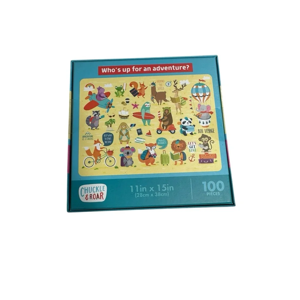 chuckle & roar PUZZLE 100‎ pieces adventure awaits soft touch